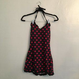 Bettie Page Retro Swim Dress/One-Piece Halter Swim Suit - *Never Worn*